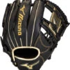 11.5 Inch Mizuno MVP Prime SE GMVP1154PSE8-Black/Gold Adult Infield Baseball Glove -Mizuno 11 5 inch mizuno mvp prime se gmvp1154pse8 black gold adult infield baseball glove 10
