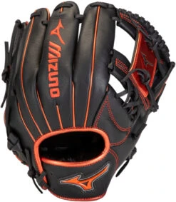 11.5 Inch Mizuno MVP Prime SE GMVP1154PSE8-Black/Red Adult Infield Baseball Glove