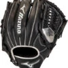 11.75 Inch Mizuno MVP Prime SE GMVP1175PSE8-Black/Silver Adult Infield Baseball Glove -Mizuno 11 75 inch mizuno mvp prime se gmvp1175pse8 black silver adult infield baseball glove 10