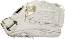 12.5 Inch Mizuno MVP Prime SE GMVP1250PSEF8-White/Gold Women's Fastpitch Softball Glove -Mizuno 12 5 inch mizuno mvp prime se gmvp1250psef8 white gold women s fastpitch softball glove 12