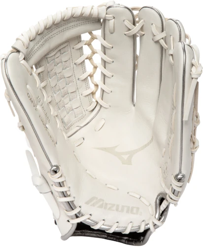 13 Inch Mizuno MVP Prime SE GMVP1300PSEF8-White/Silver Women's Fastpitch Softball Glove 4 13 Inch Mizuno MVP Prime SE GMVP1300PSEF8-White/Silver Women's Fastpitch Softball Glove - Image 2