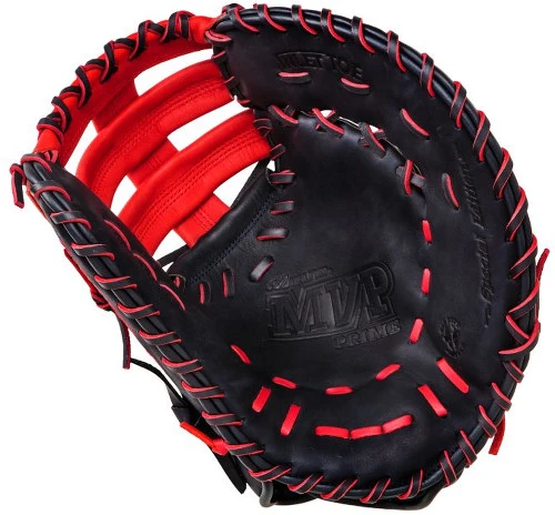 13 Inch Mizuno MVP Prime SE Navy/Red GXF50PSE3 Adult Baseball First Base Mitt 4 13 Inch Mizuno MVP Prime SE Navy/Red GXF50PSE3 Adult Baseball First Base Mitt - Image 2