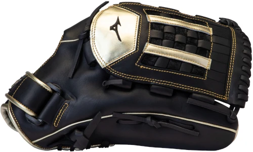 14 Inch Mizuno MVP Prime SE GMVP1400PSES8-Black/Gold Adult Slowpitch Softball Glove 5 14 Inch Mizuno MVP Prime SE GMVP1400PSES8-Black/Gold Adult Slowpitch Softball Glove - Image 3