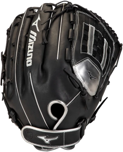 14 Inch Mizuno MVP Prime SE GMVP1400PSES8-Black/Silver Adult Slowpitch Softball Glove 3 14 Inch Mizuno MVP Prime SE GMVP1400PSES8-Black/Silver Adult Slowpitch Softball Glove