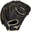34 Inch Mizuno MVP Prime SE GXC50PSE8-Black/Gold Adult Baseball Catcher Mitt -Mizuno 34 inch mizuno mvp prime se gxc50pse8 black gold adult baseball catcher mitt 5