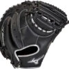 34 Inch Mizuno MVP Prime SE GXC50PSE8-Black/Silver Adult Baseball Catcher Mitt -Mizuno 34 inch mizuno mvp prime se gxc50pse8 black silver adult baseball catcher mitt 10