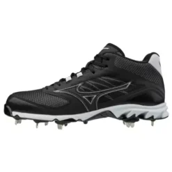 Men's Mizuno 9-Dominant 2 Mid Metal Baseball Cleats