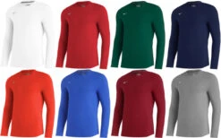 Mizuno Comp Diamond 350638 Adult Long Sleeve Crew Shirt -Mizuno mizuno comp diamond 350638 adult long sleeve crew shirt 11