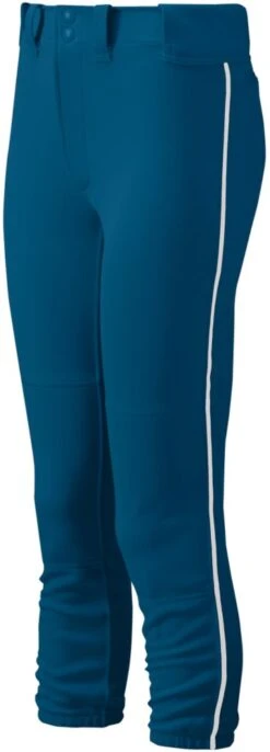 Mizuno Select Girl's Fastpitch Softball Belted Piped Pants 350963 -Mizuno mizuno select girls fastpitch softball belted piped pants 350963 25
