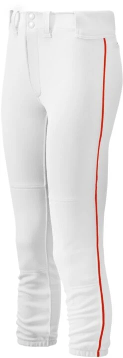 Mizuno Select Girl's Fastpitch Softball Belted Piped Pants 350963 -Mizuno mizuno select girls fastpitch softball belted piped pants 350963 26