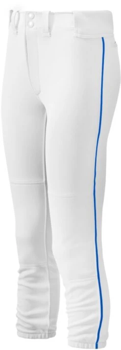 Mizuno Select Girl's Fastpitch Softball Belted Piped Pants 350963 -Mizuno mizuno select girls fastpitch softball belted piped pants 350963 28