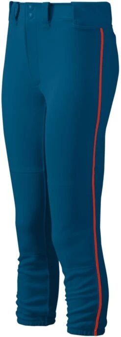 Mizuno Select Girl's Fastpitch Softball Belted Piped Pants 350963 -Mizuno mizuno select girls fastpitch softball belted piped pants 350963 29