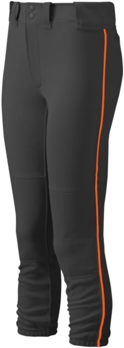 Mizuno Select Girl's Fastpitch Softball Belted Piped Pants 350963 -Mizuno mizuno select girls fastpitch softball belted piped pants 350963 31