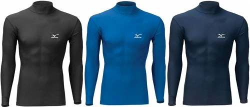 Mizuno Thermo Long Sleeve 350129 Adult Mock Turtle Neck 4 Mizuno Thermo Long Sleeve 350129 Adult Mock Turtle Neck - Image 2